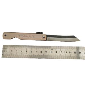 Lama di forgiatura giapponese di alta qualità e manico in acciaio inossidabile coltello pieghevole <span class=keywords><strong>Higonokami</strong></span> - Product Image 6