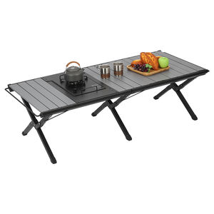 Outdoor Multifunctional Combination <b>Table</b> Aluminum Folding Compact Lightweight <b>Camping</b> IGT <b>Table</b> for Picnic BBQ - Product Image 1