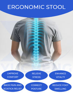 Sedia Ergonomica Professionale per Assistente Dentale, <span class=keywords><strong>Design</strong></span> Ergonomico, Movibile e Regolabile con Bracciolo Singolo per Ospedali e Laboratori - Product Image 6