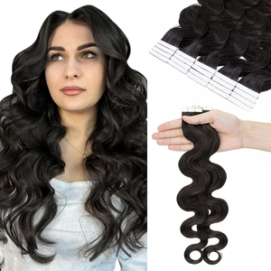 Extension per capelli umani con nastro adesivo ombre di alta qualità, invisibili, morbide e naturali, per lo styling dei capelli delle donne - Product Image 1