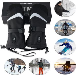 Gants de ski et de snowboard en coton isolés d'hiver de haute qualité Technologie thermique <span class=keywords><strong>chauffante</strong></span> Compatible avec écran tactile Alimenté par <span class=keywords><strong>batterie</strong></span> - Product Image 5