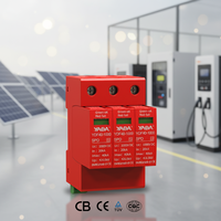Parafoudre DC 1000V Type 2 3P 20kA-40kA pour système solaire photovoltaïque, protection contre la foudre, IP20 25ns