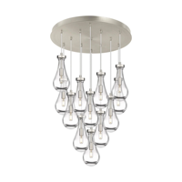 Lustre en laiton de luxe en forme de goutte d'eau, luminaire suspendu LED réglable en hauteur pour salon, escalier
