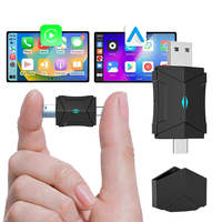Adaptador USB inalámbrico Carplay para iPhone Android Auto 2 en 1 Original Car Wired Carplay a Wireless