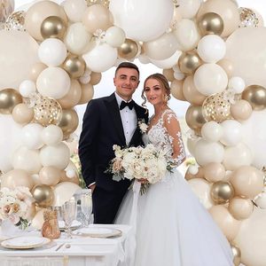 <span class=keywords><strong>Arche</strong></span> <span class=keywords><strong>de</strong></span> ballons en latex personnalisée <span class=keywords><strong>de</strong></span> 134 pièces/ensemble, <span class=keywords><strong>blanc</strong></span>, bleu rétro, ivoire, beige, nude, <span class=keywords><strong>or</strong></span> métallique avec confettis, pour la décoration d'anniversaire ou <span class=keywords><strong>de</strong></span> mariage - Product Image 5