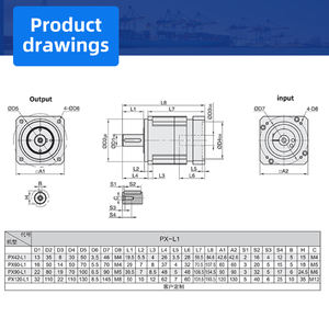 Haute précision PXR42 60 90 120 série réducteur <span class=keywords><strong>planétaire</strong></span> transmission à dents hélicoïdales faible dégagement de retour pince de verrouillage ODM - Product Image 6