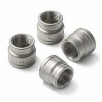 Raccord réducteur en acier inoxydable 304 BSPP BSPT haute pression, lisse, marque ZL, filetage double femelle 1/2, 3/4, 1 pouce, pour tuyauterie