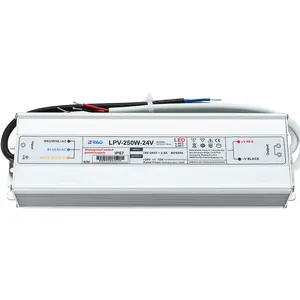 Meanwell adaptor DC 250W 12V 24V AC kualitas tinggi catu daya sakelar Driver IP67 tahan air untuk Strip LED