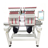 Machine à broder à 9 aiguilles efficace pour la couture de logos multicolores et la décoration de vêtements, applications en usine