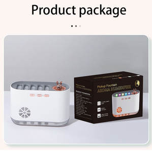 High Quality White Noise Porous Simulated Flame Aromatherapy <strong>Machine</strong>, Large Capacity Portable air Purification Humidifier - Product Image 6