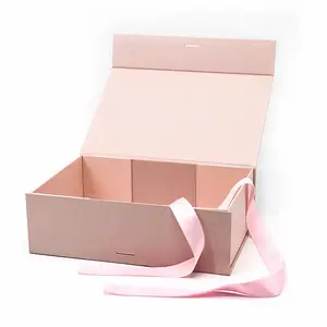 कस्टम डिजाइन कठोर गत्ता बॉक्स इत्र या कोलोन लक्जरी बॉक्स निजी लेबल उत्पादों कॉस्मेटिक बॉक्स के साथ साटन रिबन