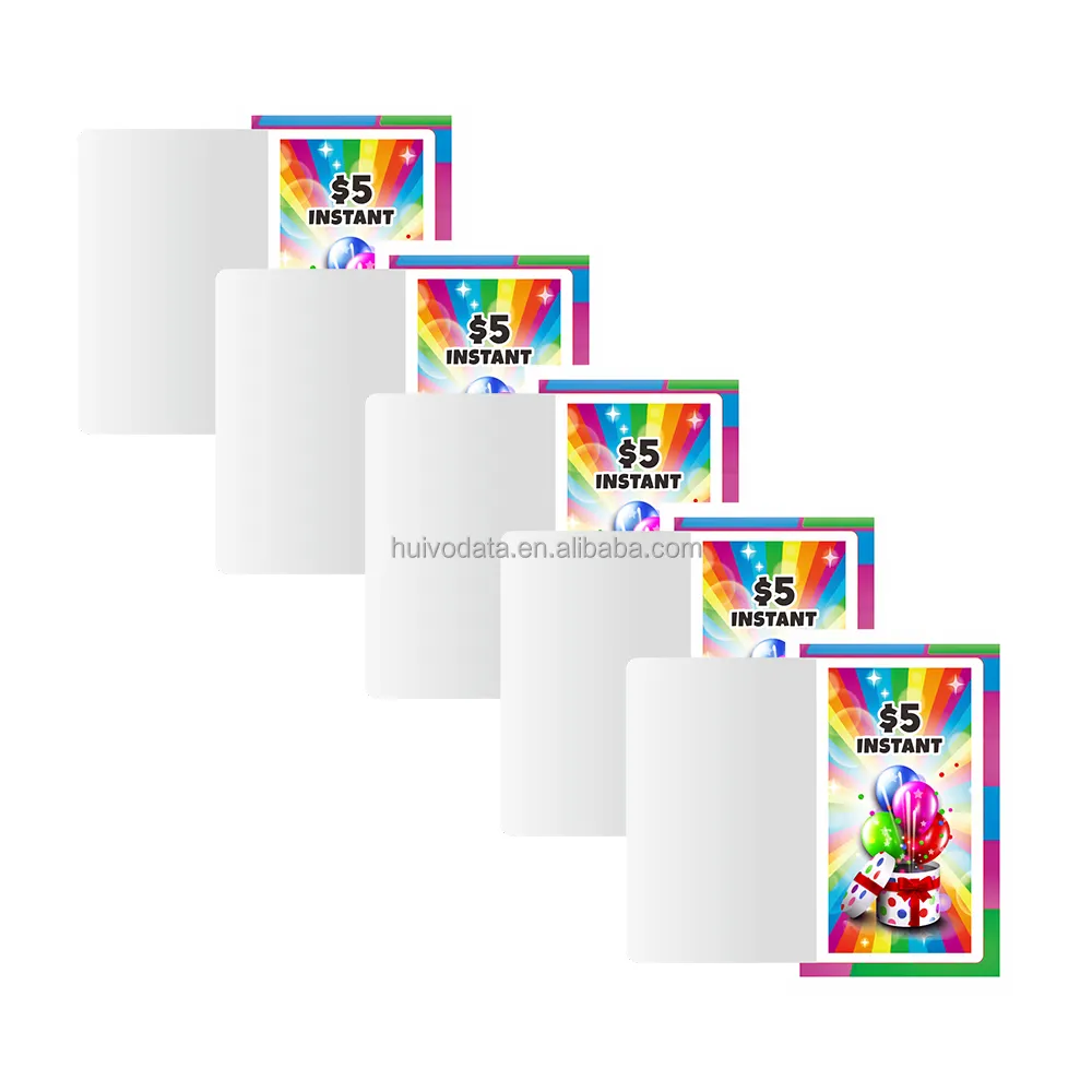 Professional Manufacturer One Window Pull Tab Game Cards Pull Tabs Card Balloons Theme Peel-And-Win Cards