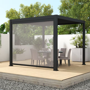 Tùy chỉnh Lớn Vườn gazebo ban công thông minh dọc trượt Bảng điều chỉnh theo dõi mù Windproof cơ giới được xây dựng trong cài đặt đồng bằng - Product Image 4