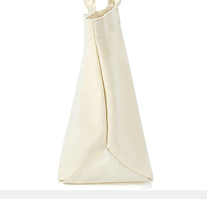 Sac en toile avec nœud personnalisé Sac à main simple de grande capacité de couleur unie Sac fourre-tout en toile pour les courses quotidiennes de maman - Product Image 6