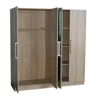 رخيصة الثمن الحديثة الشمالية الأوروبية تصميم غرفة نوم خزانة أثاث لوحة خشبية خزانة خزانة القماش