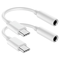 Adaptateur de câble audio USB-C vers prise jack 3,5 mm femelle, compatible avec les écouteurs, les casques et les enceintes pour iPhone