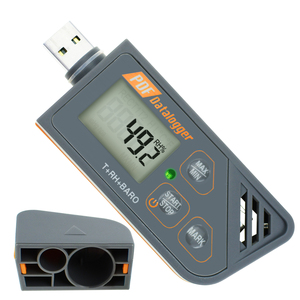 Hot Selling Plastic Digital PDF Excel Report USB Datalogger LCD Display <b>Temperature</b> Humidity Barometric Pressure Waterproof - Product Image 3