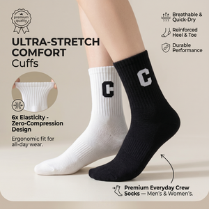 Chaussettes de sport athlétiques en coton doux de qualité supérieure, avec logo personnalisé brodé, style rétro varsity côtelé, pour femmes et hommes, tons terre. - Product Image 2