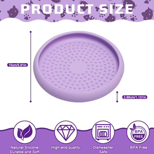 Маленькая силиконовая миска-медленница для кошек и собак: прочная, герметичная, с функцией головоломки - Product Image 3