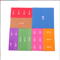 Tuiles de couleur personnalisées, multicolores, en EVA souple, imprimées, lavables, carrés de comptage pour l'entraînement arithmétique