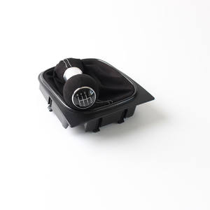 Pommeau de levier de vitesse en cuir pour Volkswagen Golf, 5 ou 6 vitesses, ergonomique, pour transmission manuelle - Product Image 1