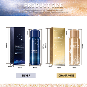 Ibcccndc Glitter Spray Cruelty Free Vegan Highlighter Shiny Party Clothes Long Lasting Face Hair <strong>Body</strong> Spray Glitter <strong>Shimmer</strong> - Product Image 2