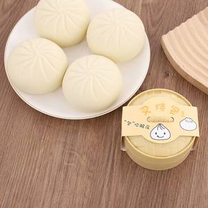 CHENXI Popular Juguete Antiestrés Elástico de Peluche con Forma de Dumpling al Vapor, Pequeño Bollo al Vapor, Kit de Mochi Blandito - Product Image 5