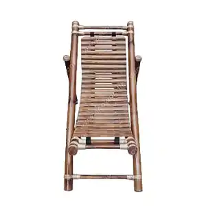 Wholesale Price Unique Design Outdoor Hotel Garden Patio Beach Pool Leisure Bamboo Sun Lounger Bed Foldable Carrying Chair