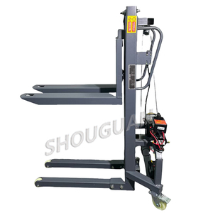 300kg pengangkat barang pengangkat kecil truk garpu <span class=keywords><strong>Mini</strong></span> pengangkat barang pengangkat barang sendiri tumpuk Semi elektrik - Product Image 5