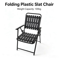 Chaise pliante moderne en acier inoxydable, confortable, imperméable, durable, portable, écologique, design noir, pour chambre et école (vente en gros)