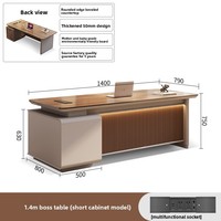 Bureau de direction de luxe moderne LBZ-131X, bureau d'ordinateur haut de gamme, bureau de classe supérieure simple et spacieux