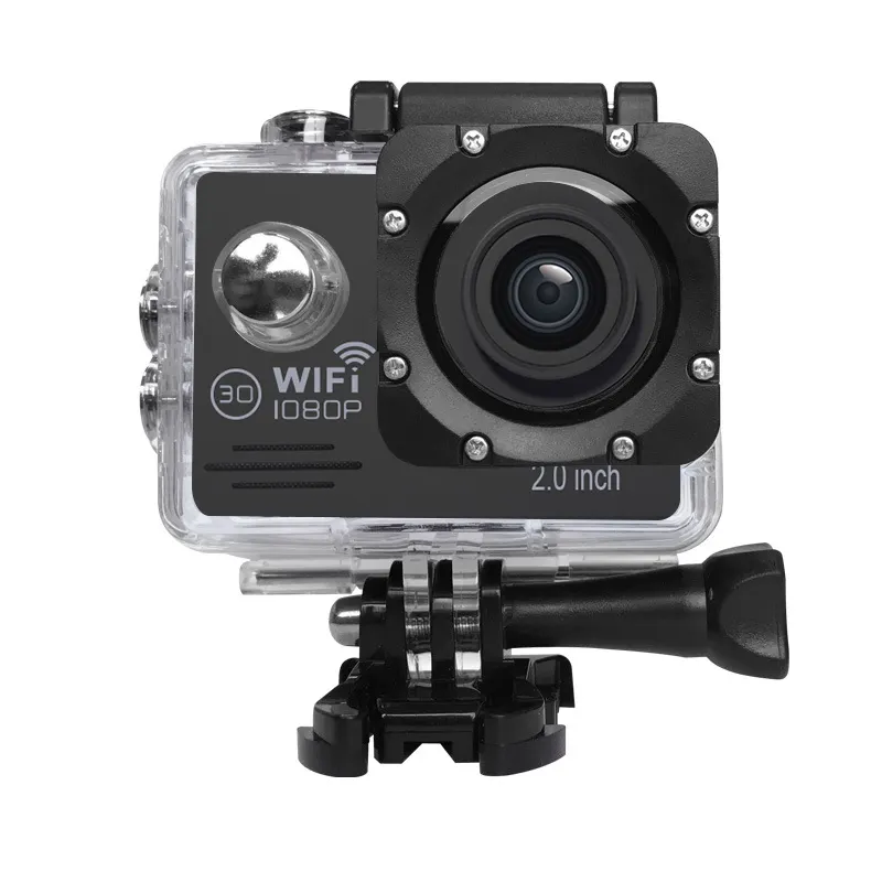 Stock Available 360 action camera hd 1080p waterproof cheap wifi underwater camera