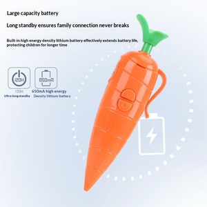 Penna Registratore in Plastica a Forma di Carota Cartoon, Penna a Sfera Carina con Registratore, Cancelleria Portatile per Studenti - Product Image 5