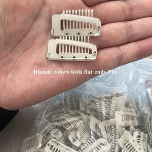 Stock plus <span class=keywords><strong>de</strong></span> styles différents en métal & plastique salon <span class=keywords><strong>de</strong></span> coiffure perruque Dupatta Setting Clips CHUNNI clip avec épingle <span class=keywords><strong>de</strong></span> sûreté - Product Image 3