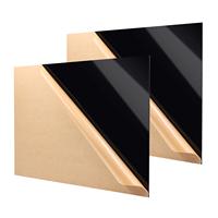 Feuille d'acrylique noire en plexiglas, panneau carré de 12 po x 12 po, épaisseur de 1/8 po (3 mm), plaque en plexiglas coulé pour enseignes, projets de bricolage et d'affichage