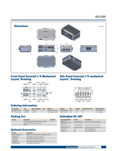 EPC-C301 เมนบอร์ดอุตสาหกรรมคอมพิวเตอร์รุ่นที่ 8 แรม 32GB 4xUSB3.0/4xUSB2.0 4xRJ45 LAN มีสินค้าในสต็อก - Product Image 6