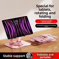 Support plat en métal robuste, pliable, rotatif, réglable en hauteur, pour bureau