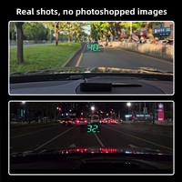 Wei Ying M2 Head-Up Display HUD, Velocímetro GPS Universal para Automóvil, Brújula, Fabricante de Shenzhen, Hecho en Shenzhen