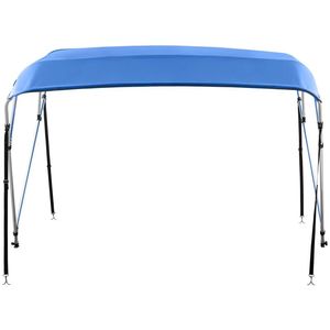 Toldo Bimini para Barco de 4 Arcos, 243 x 246-259 x 137 cm, Poliéster Resistente de 600D, Protección UV - Product Image 1