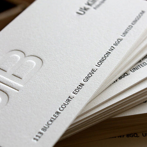 Sang trọng tùy chỉnh thiết kế logo <span class=keywords><strong>letterpress</strong></span> in in bông giấy Emboss thẻ kinh doanh - Product Image 4