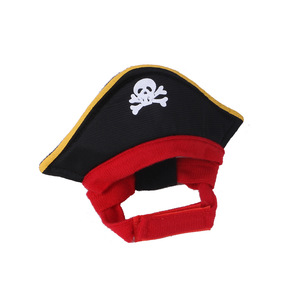 Disfraz de pirata caribeño con estampado de esqueleto, sombrero, disfraz de pirata, decoraciones para Cosplay, gato, perro, conjunto de Bandana - Product Image 3