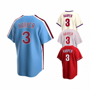 Camiseta de Béisbol Estadounidense Cosida 2026, 3 Bryce Harper, 10 Realmuto, 7 Trea Turner, 28 <span class=keywords><strong>Bohm</strong></span> - Product Image 5