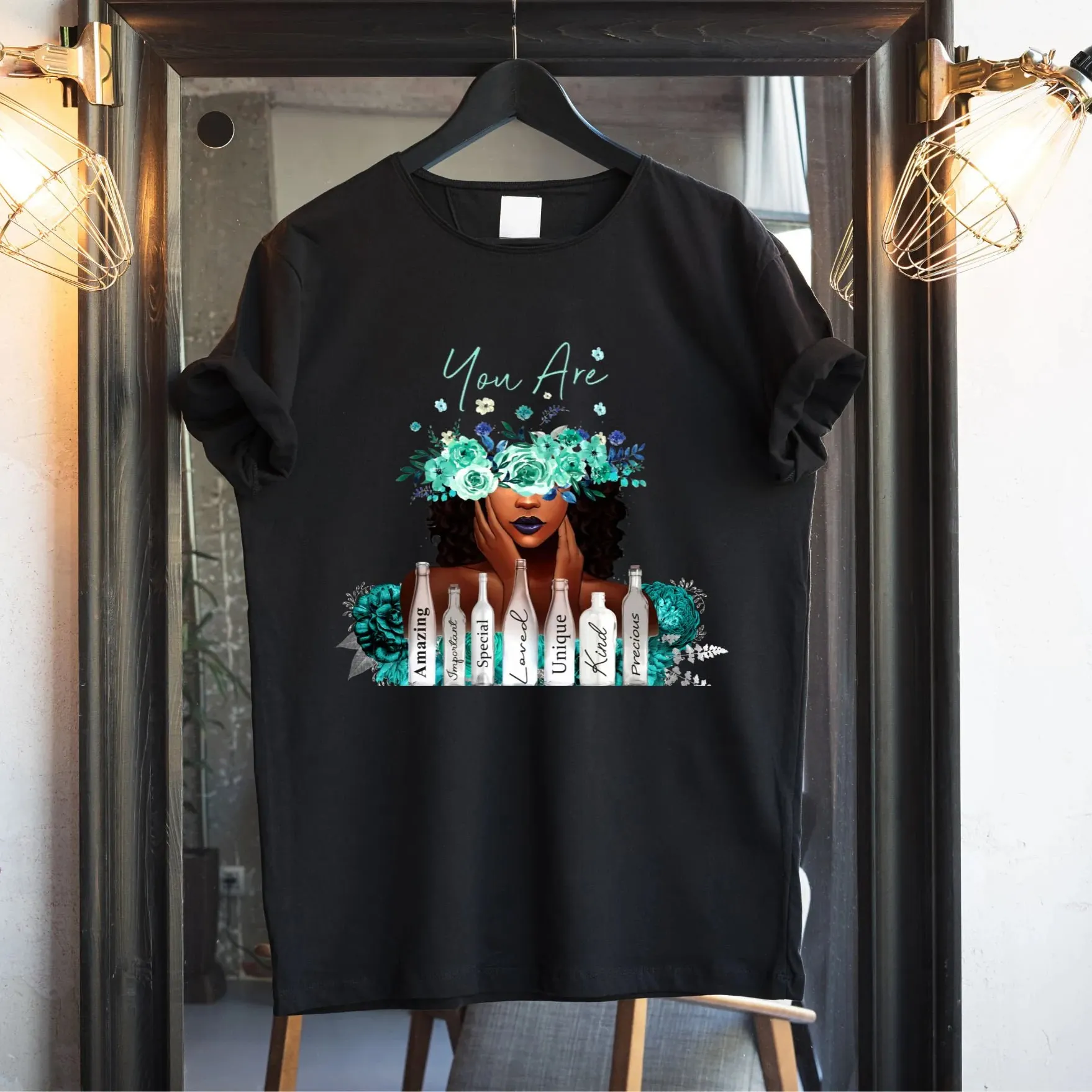 summer products 2024 custom Black Woman Afro Queen Melanin American Girl DTF heat iron on transfer sticker for clothes t-shirts