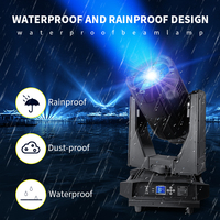 Projecteur de scène à tête mobile DMX512 étanche IP65 380W Sky Beam 20 canaux 17 gobos 13 couleurs Angle de faisceau 1.9-3° Prisme 16+3 couches