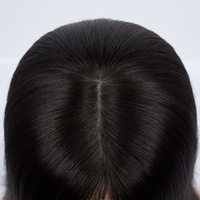 Topper Yuanzhen en cheveux slaves 100 % naturels, cuticules alignées, avec dentelle frontale fermée, pour femmes souffrant de perte de cheveux