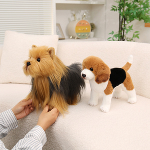 Nuevo Peluche de Simulación de Perro <span class=keywords><strong>Beagle</strong></span>, Juguete de Peluche Realista y Suave, Regalo de Cumpleaños para Niños, Decoración del Hogar - Product Image 4
