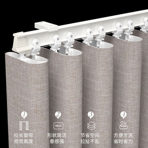 Popular Design Bendable Track Runners String Runner S Fold Runner Ripple Fold Curtain Track Accessories - Product Image 6