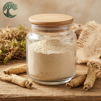 Poudre d'extrait de racine de ginseng américain sauvage de haute pureté en gros, 80 % personnalisable, qualité alimentaire, emballage en fût