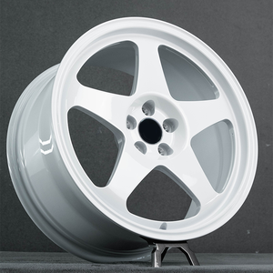 Rueda de Aluminio Forjado Personalizada de Alta Calidad, Estructura Blanca, 17-20 Pulgadas, 5x100, 5x105, 5x110, 5x114.3, 5x120 - Product Image 1