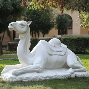 Tượng lạc đà bằng đá cẩm thạch với chủ đề sa mạc Trắng - Product Image 1